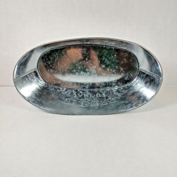 Fleurs & Jardin Flower Floral Planter Storage Container Organizer Galvanized Tin - Picture 5 of 10